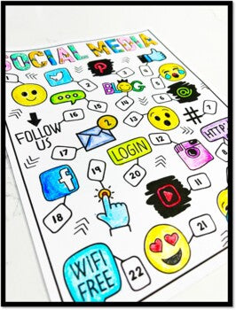 Life Skills - Special Education - Cooking - Social Media - Coloring Pages