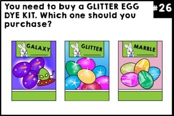 Life Skills - Shopping - Easter - Task Cards - Special Education - Boom Cards