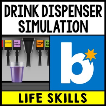 Life Skills - Drink Dispenser - Fast Food - Independent Living - Boom Cards