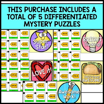 Life Skills - Money - Dollar Up - Mystery Picture - Google Sheets