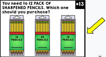 Life Skills - Shopping - Back to School Task Cards - Special Education - GOOGLE