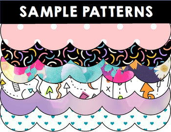 Printable Bulletin Board Borders - CUSTOM Option Also Included!