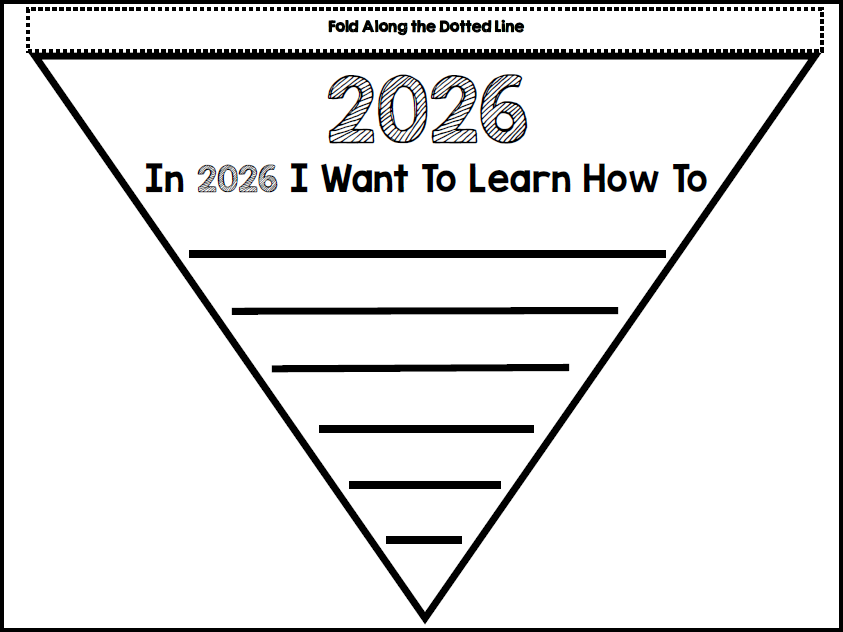 New Year's Resolutions - 2026 - Reading and Writing - Interactive Notebook