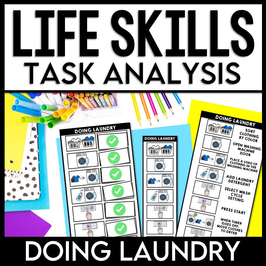 Life Skills - Visual Task Analysis - Laundry - Special Education – Life ...