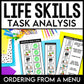Life Skills Visual - Task Analysis - Ordering From a Menu - Special Education