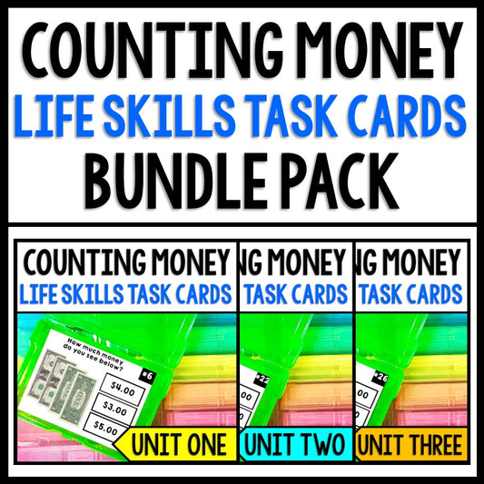 Life Skills - Money - Task Cards - Math - BUNDLE