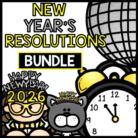 2026 New Year's Resolutions - BUNDLE - Reading Writing - Interactive Notebook