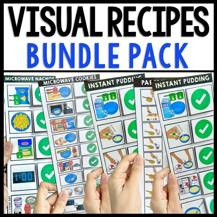 Life Skills Visual Recipe and Task Analysis BUNDLE – Life Skills Creations