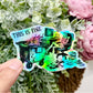 This is Fine HOLOGRAPHIC Vinyl Sticker