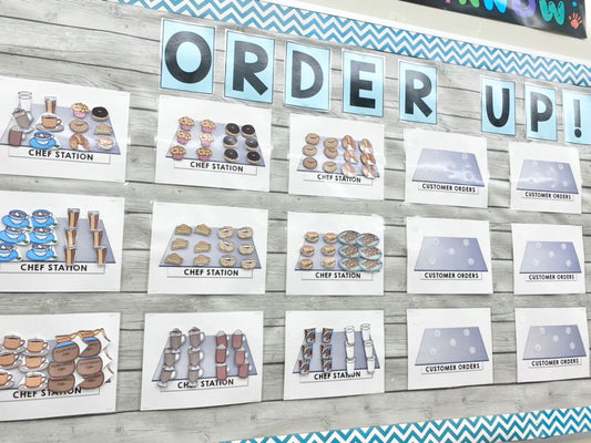 Life Skills - Interactive Bulletin Board - Complete the Coffee Shop Order