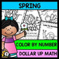 Life Skills - Color by Number - Dollar Up - Math- Money - Special Education