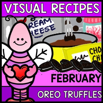 Visual Recipes - Life Skills - Valentine's Day Oreo Truffles - February - Autism