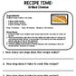 Life Skills - Recipe Comprehension - Cooking - Special Education - Unit One