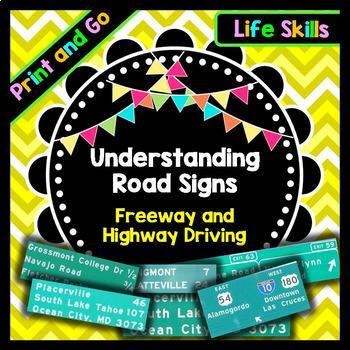 Life Skills - Road Signs - Freeway Signs - Reading - Writing - Math ...