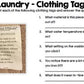 Life Skills Reading and Writing: How to Do Laundry - Ultimate Bundle