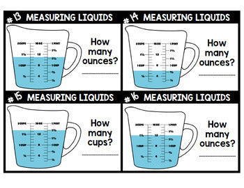 Life Skills - Real World Math - Measuring Cups - Recipes - Cooking - BUNDLE
