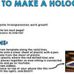 Procedural Writing: Step by Step How to Make a Hologram With Your Cell Phone
