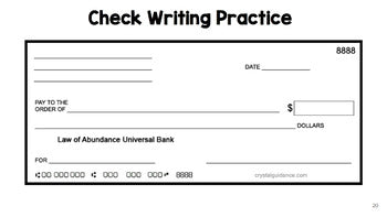 Life Skills - Reading Writing Math - Writing Checks - Special Education - Unit 2