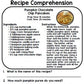 Fall Recipes - Reading Comprehension - Life Skills - Special Education - Cooking