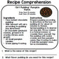 Fall Recipes - Reading Comprehension - Life Skills - Special Education - Cooking