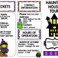 Halloween Haunted House Tour Brochure {100% Editable} {Reading} {Writing}