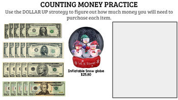 Christmas GOOGLE DRIVE: Special Education - Dollar Up - Money - Math