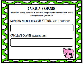 Life Skills Money and Math - Calculating Change - Shopping - Special Education