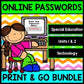 Online Accounts - Passwords - Technology - Special Education - Bundle Pack