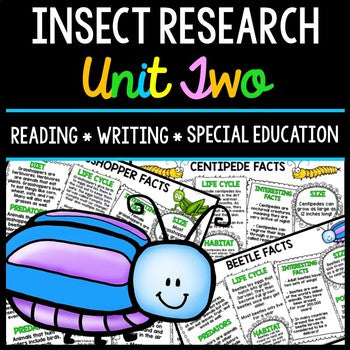 Insect Research - Special Education - Reading - Writing - Spring - Unit Two