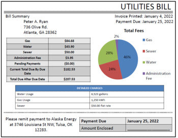 Paying Bills - Life Skills - Reading Comprehension - Special Education - Unit 1