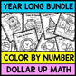 Color By Number - Special Education - YEAR LONG BUNDLE - Dollar Up - Money