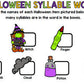 Halloween Literacy - Special Education - Life Skills - Print & Go - Reading