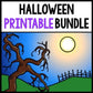 Halloween Bundle - Special Education - Life Skills - Print and Go - Math - ELA