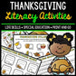 Thanksgiving Literacy - Special Education - Life Skills - Print & Go - Reading