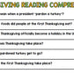Thanksgiving Literacy - Special Education - Life Skills - Print & Go - Reading