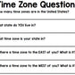 Time Zones - Life Skills - Special Education - Reading - Math - Geography