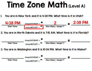 Time Zones - Life Skills - Special Education - Reading - Math - Geography