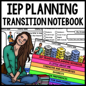 IEP Transition Planning Notebook - Special Education - Vocational - Career Goals