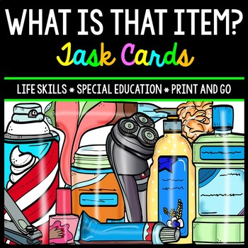 Life Skills - Identify Household Items - Task Cards - Special Education