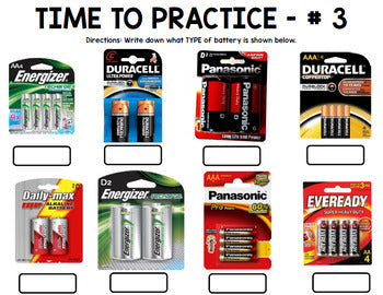 Life Skills - Batteries - Special Education - Electric - Task Cards - Reading
