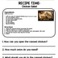 Life Skills - Recipe Comprehension - Cooking - Special Education - Unit Four