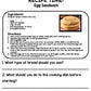 Life Skills - Recipe Comprehension - Cooking - Special Education - Unit Four