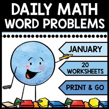 Special Education - Warm Ups - Word Problems - Daily Math - January - Winter
