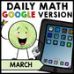 Special Education - Warm Ups - St. Patrick's Day - GOOGLE - Word Problems - Math