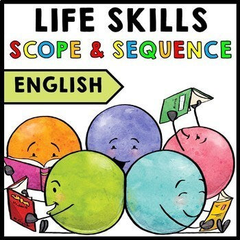 Life Skills - Scope and Sequence - Pacing Guide - FREEBIE - English