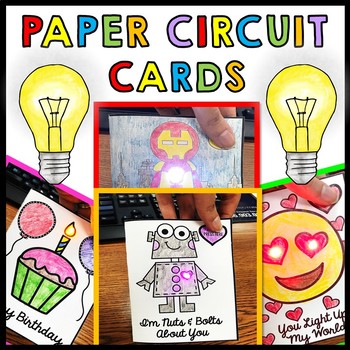 STEM - Paper Circuit Cards - Templates - Makerspace - Step by Step | BUNDLE