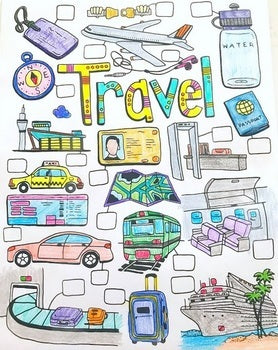 Life Skills - Special Education - Cooking - Travel - Coloring Pages