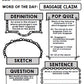 Life Skills - Travel - Airplane - Vocabulary - Word of the Day