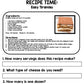 Life Skills - Recipe Comprehension - Cooking - Special Education - Google Unit 4