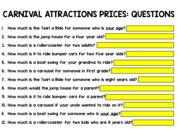 Life Skills | Carnival | Going to the Fair | Math | Money | Budgeting | GOOGLE |